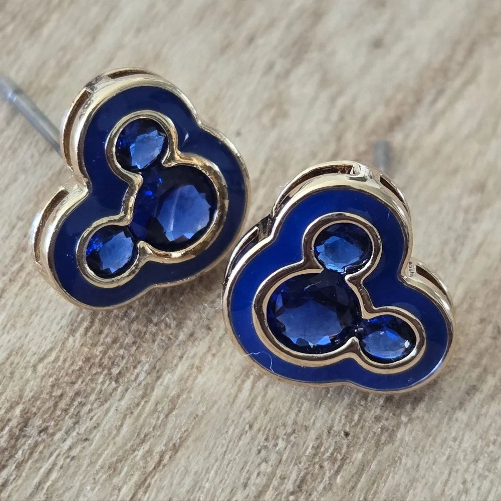 Mickey Mouse September Birthstone Earrings
